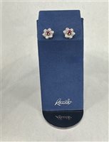 Orecchini Recarlo Donna in Oro bianco Rubino A521/BR